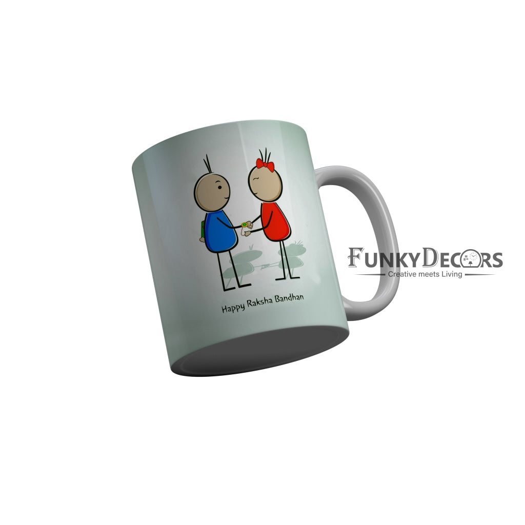 FunkyDecors Rakshabandhan Ceramic Coffee Mug