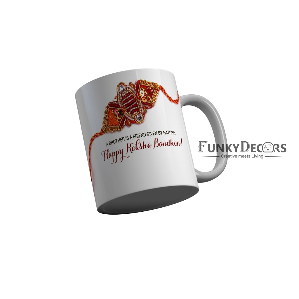 FunkyDecors Rakshabandhan Ceramic Coffee Mug
