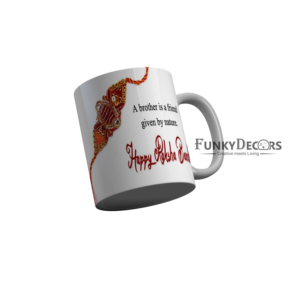 FunkyDecors Rakshabandhan Ceramic Coffee Mug