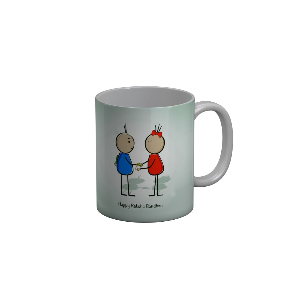FunkyDecors Rakshabandhan Ceramic Coffee Mug