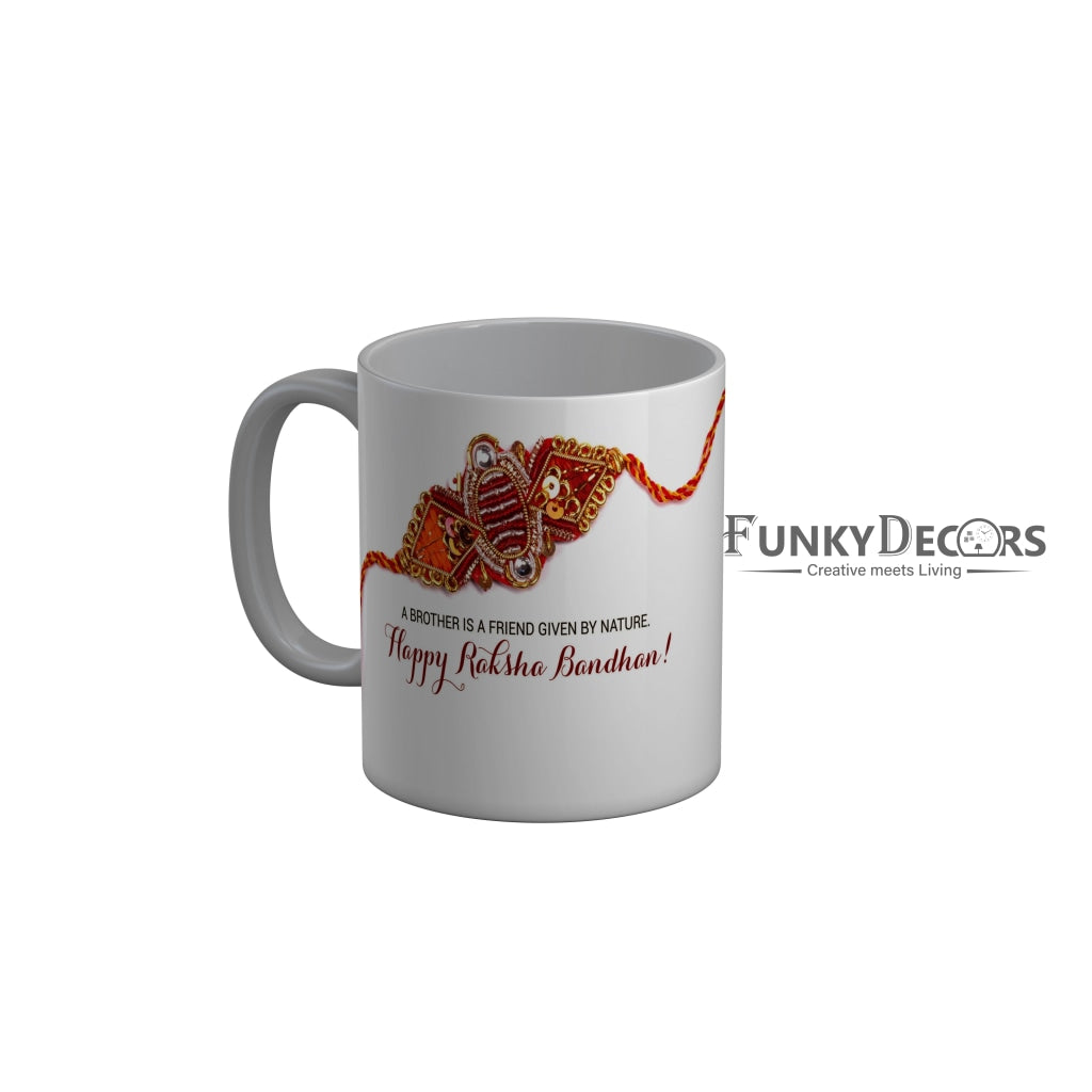 FunkyDecors Rakshabandhan Ceramic Coffee Mug