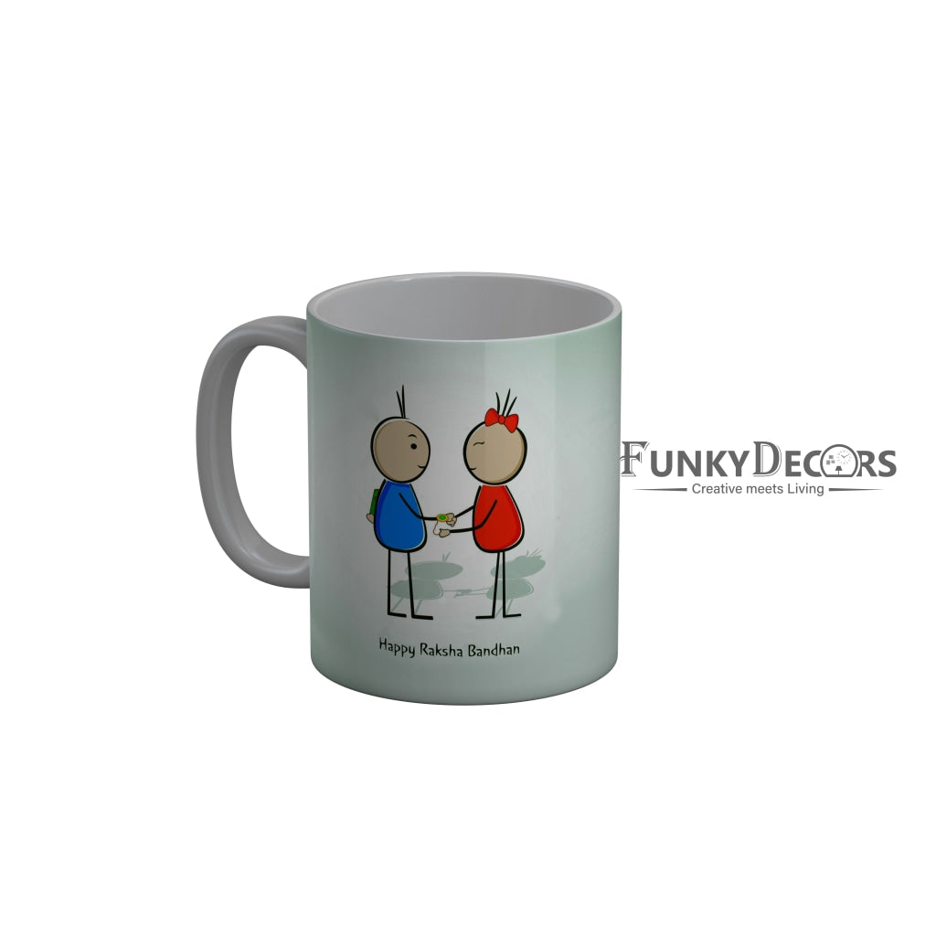 FunkyDecors Rakshabandhan Ceramic Coffee Mug