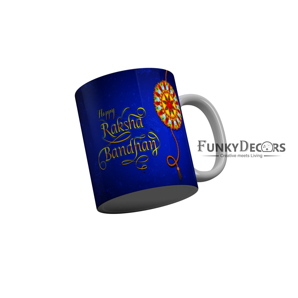 FunkyDecors Rakshabandhan Ceramic Coffee Mug
