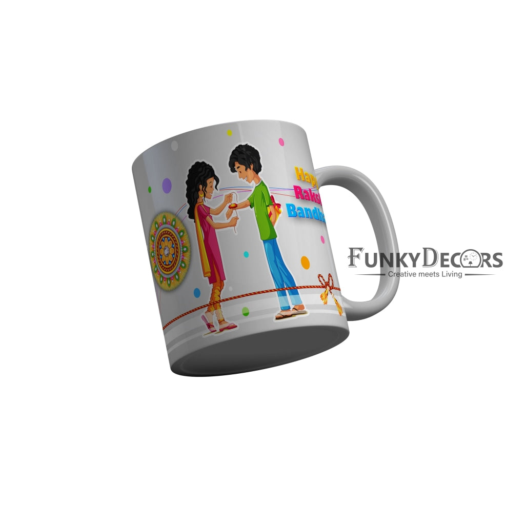 FunkyDecors Rakshabandhan Ceramic Coffee Mug