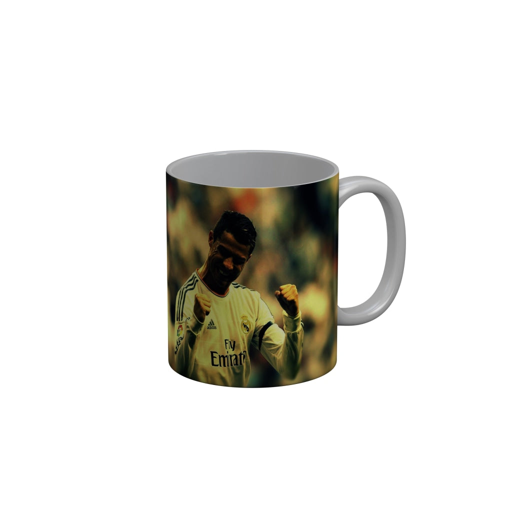 FunkyDecors Ronaldo Football Ceramic Coffee Mug