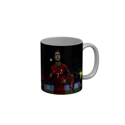 FunkyDecors Ronaldo Football Ceramic Coffee Mug