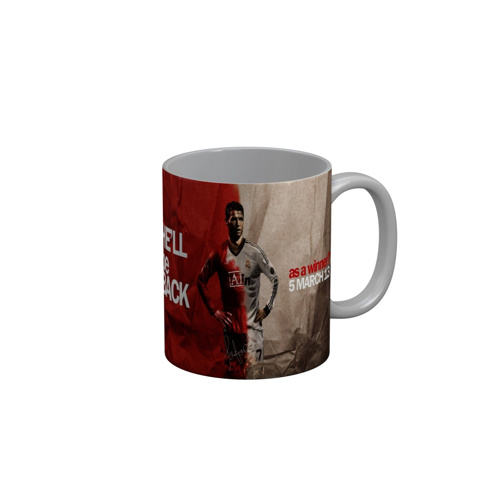 FunkyDecors Ronaldo Football Ceramic Coffee Mug