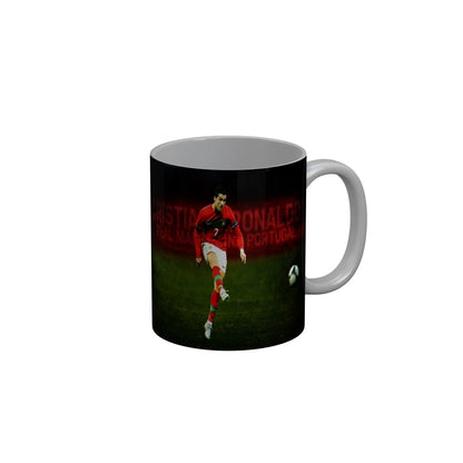 FunkyDecors Ronaldo Football Ceramic Coffee Mug