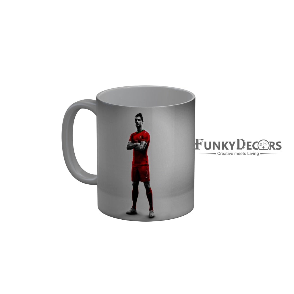 FunkyDecors Ronaldo Football Ceramic Coffee Mug