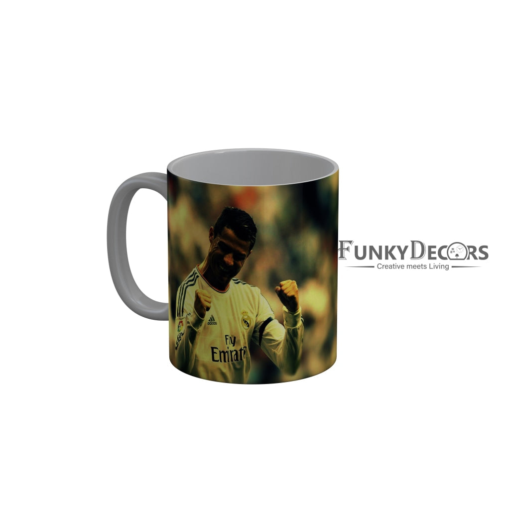 FunkyDecors Ronaldo Football Ceramic Coffee Mug