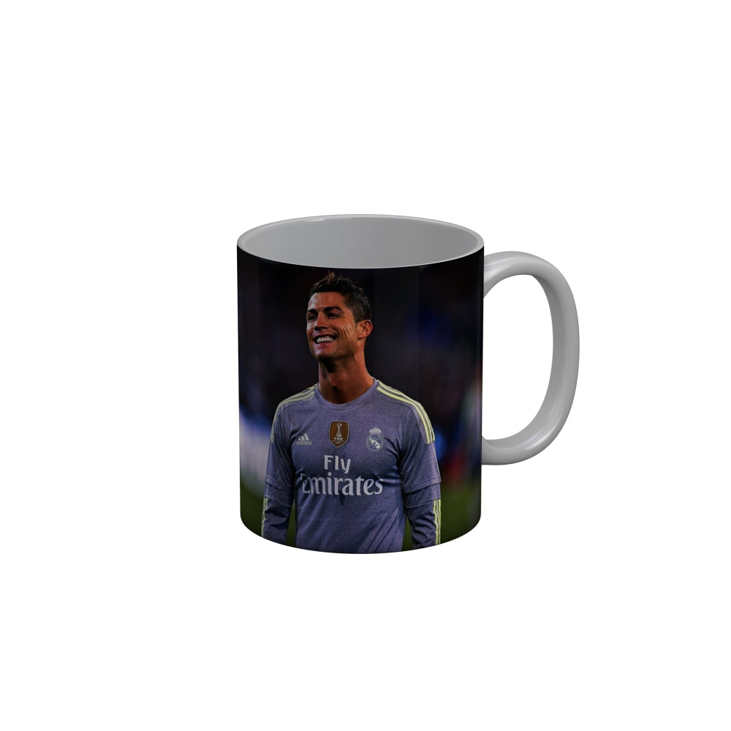 FunkyDecors Ronaldo Football Ceramic Coffee Mug