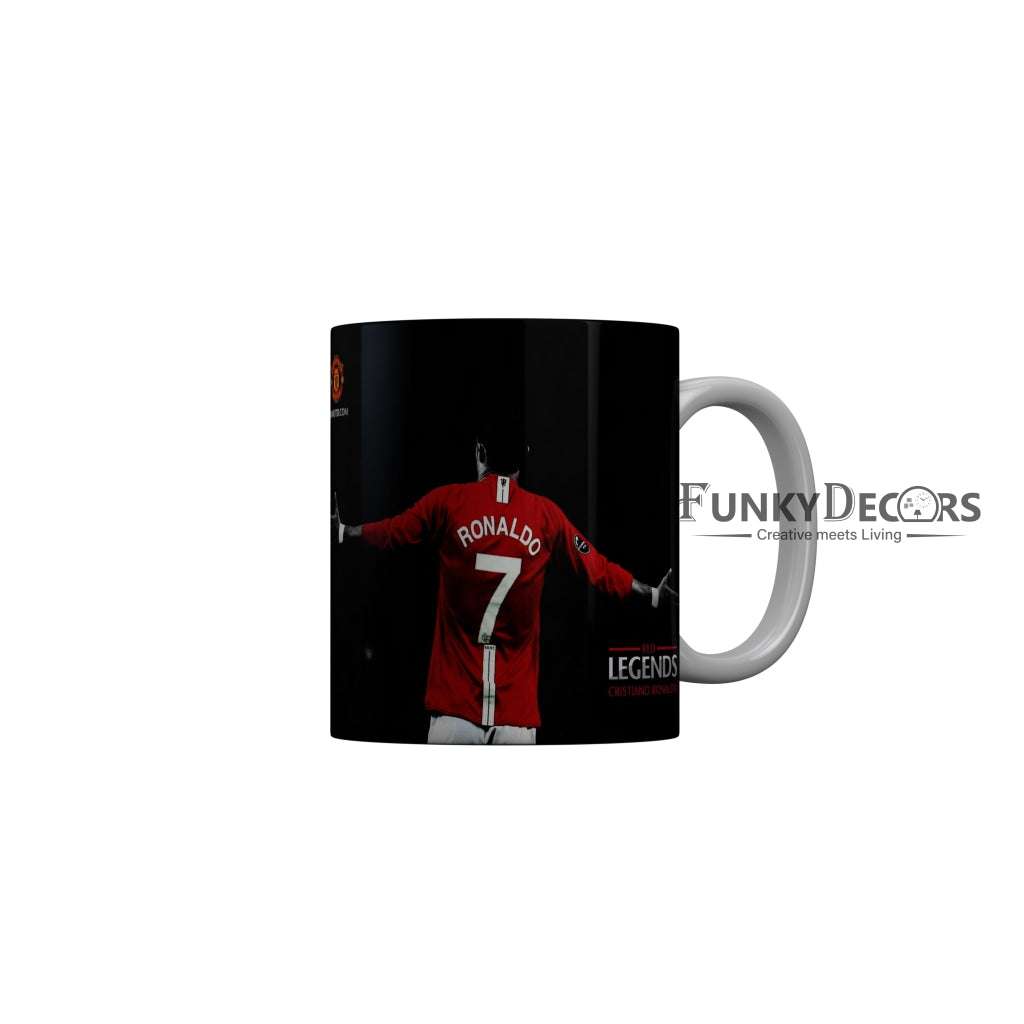 FunkyDecors Ronaldo T shirt 7 Black Ceramic Coffee Mug