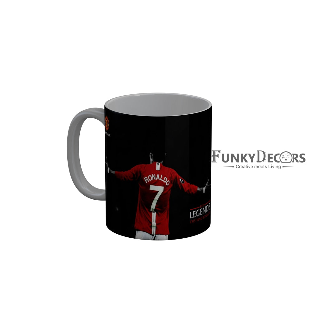 FunkyDecors Ronaldo T shirt 7 Black Ceramic Coffee Mug