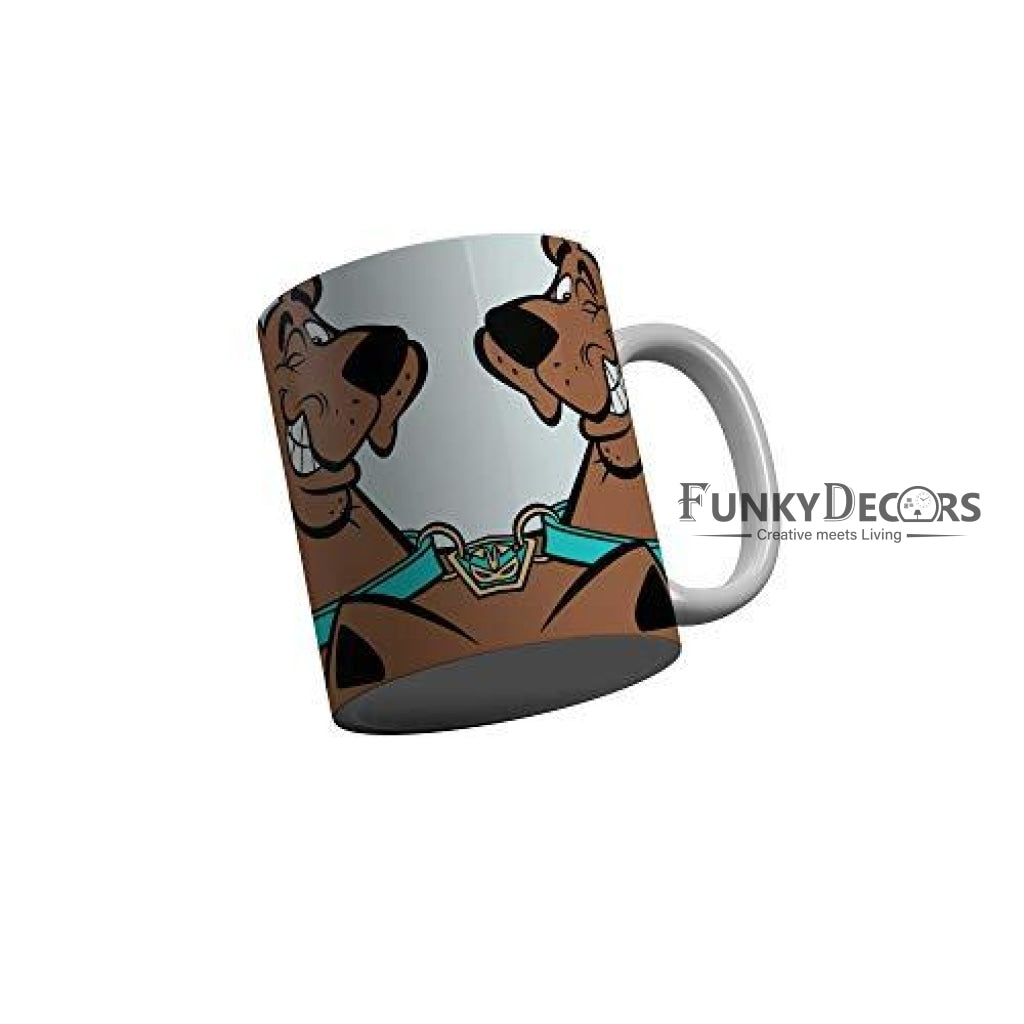 Funkydecors Scooby Doo Cartoon Ceramic Mug 350 Ml Multicolor Mugs
