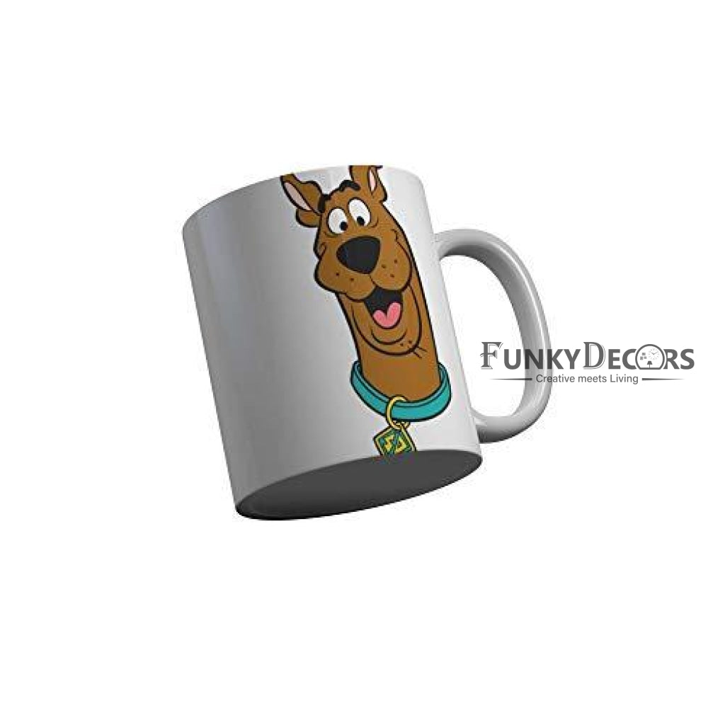 Funkydecors Scooby Doo Cartoon Ceramic Mug 350 Ml Multicolor Mugs