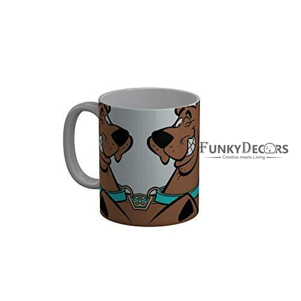 Funkydecors Scooby Doo Cartoon Ceramic Mug 350 Ml Multicolor Mugs