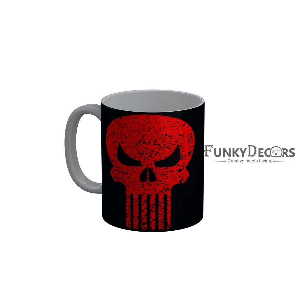 FunkyDecors Skeleton Funny Quotes Ceramic Coffee Mug, 350 ml