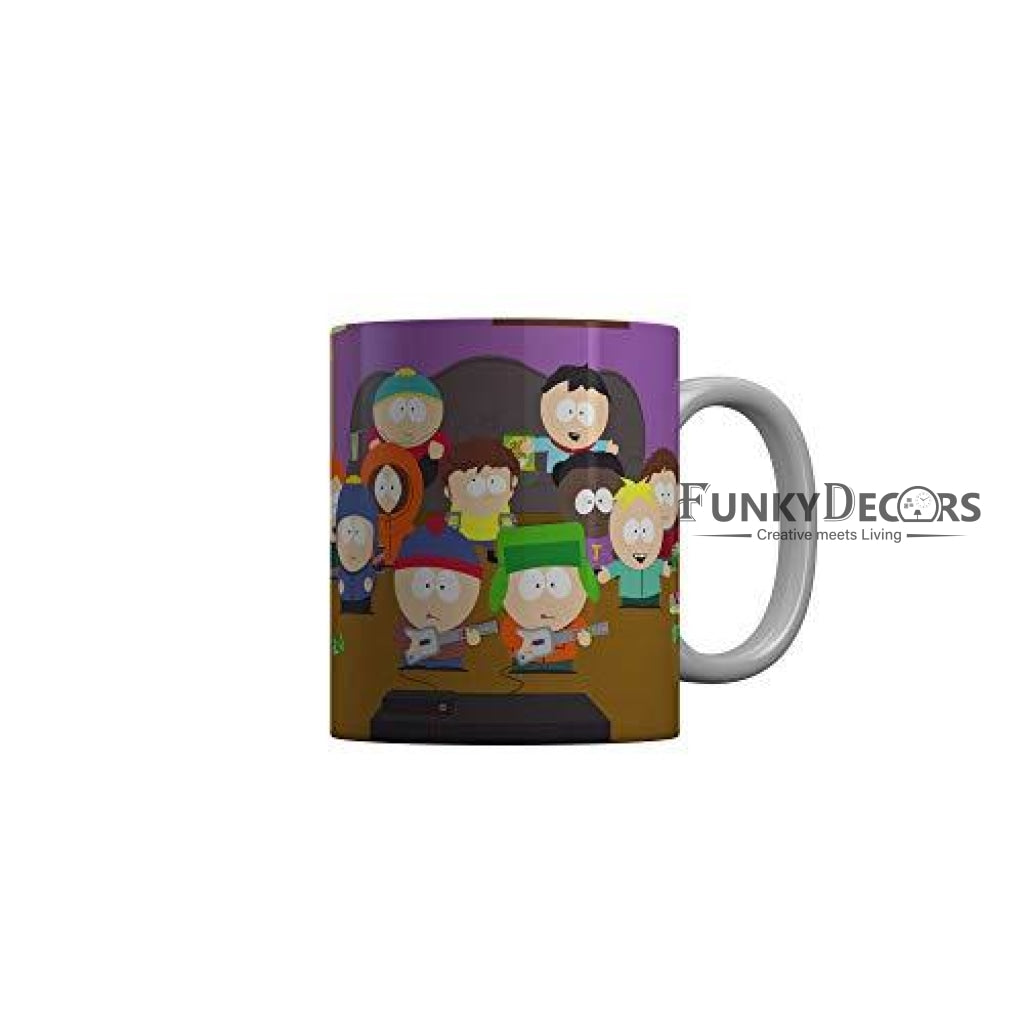 Funkydecors South Park Cartoon Ceramic Mug 350 Ml Multicolor Mugs