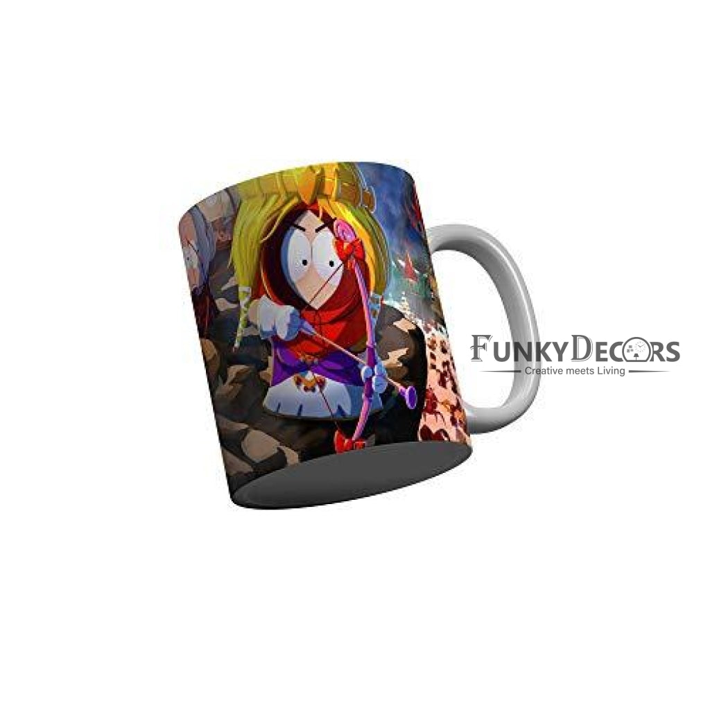 Funkydecors South Park Cartoon Ceramic Mug 350 Ml Multicolor Mugs
