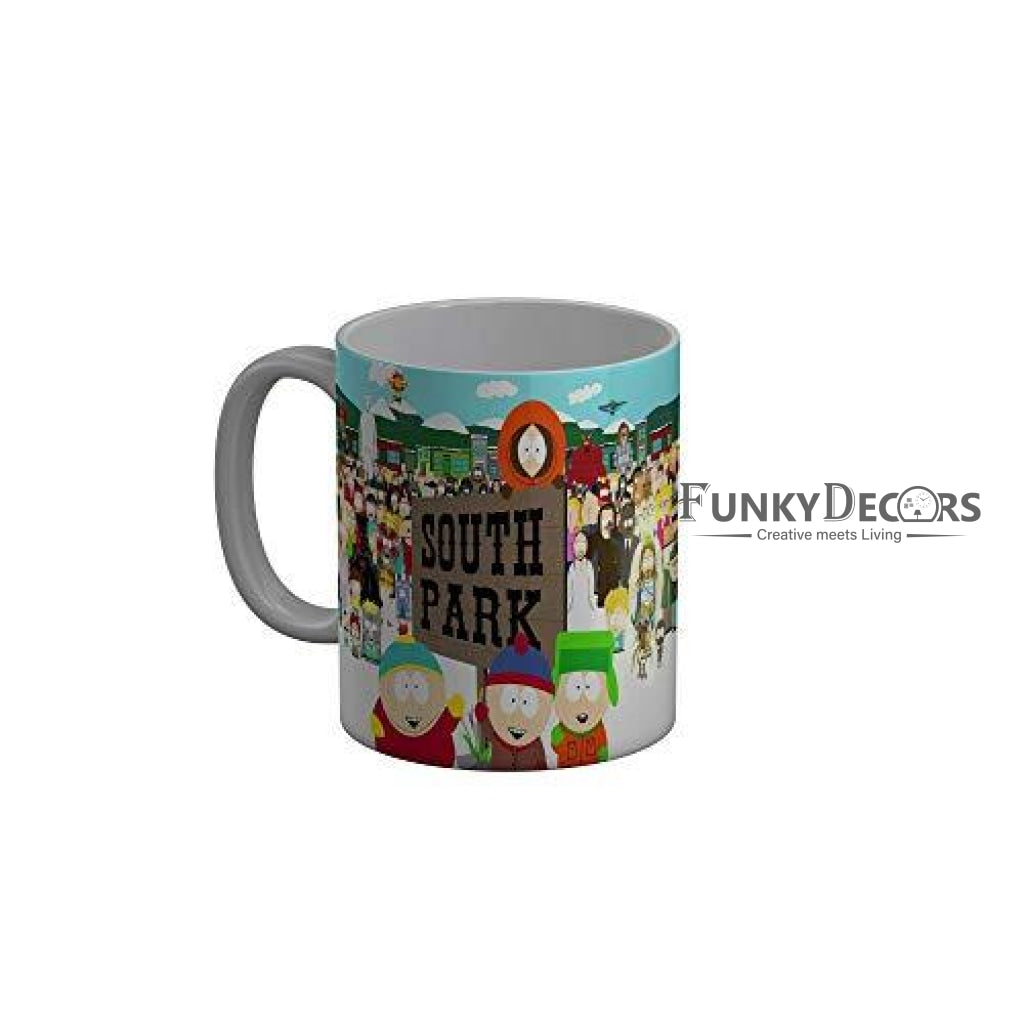 Funkydecors South Park Cartoon Ceramic Mug 350 Ml Multicolor Mugs