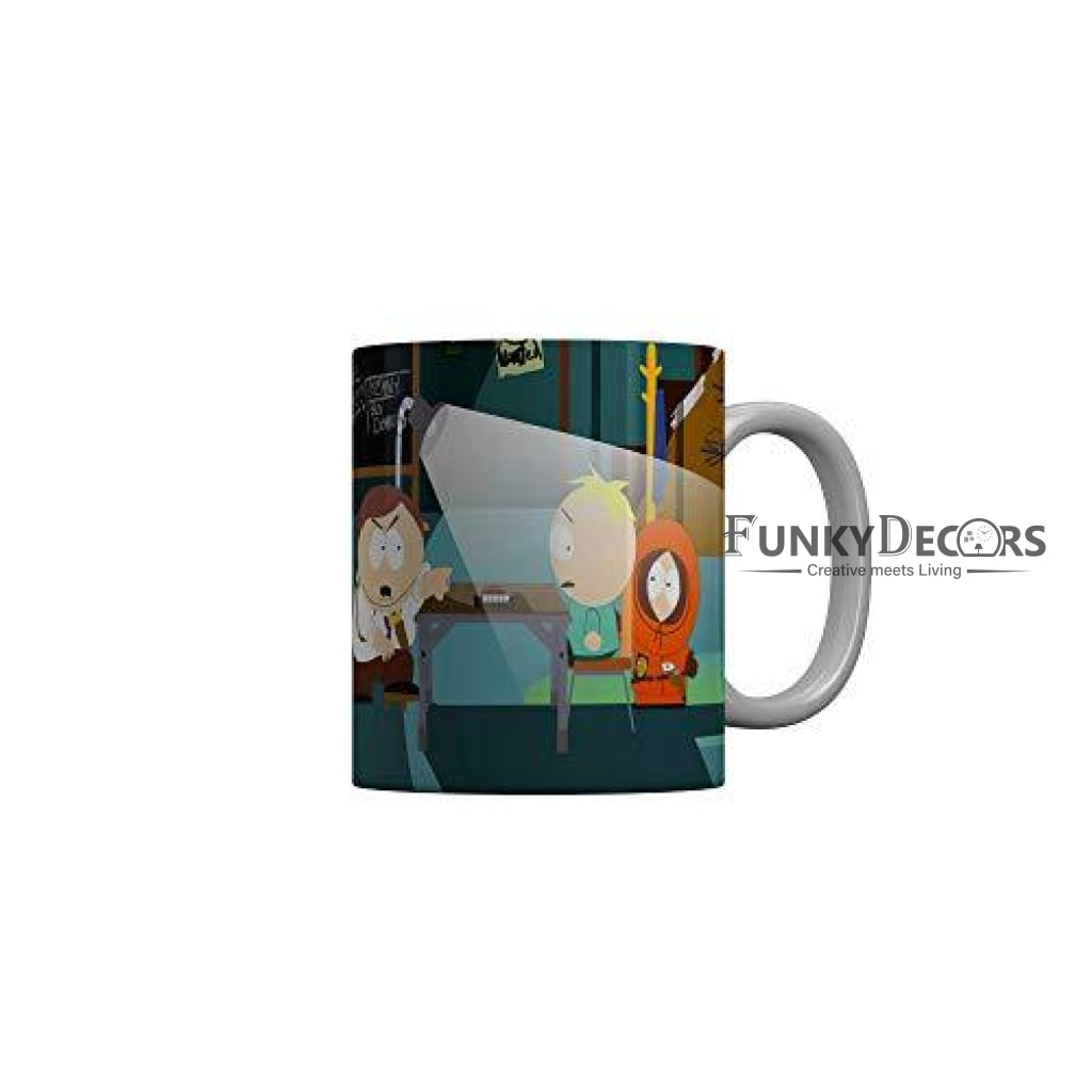 Funkydecors South Park Cartoon Ceramic Mug 350 Ml Multicolor Mugs