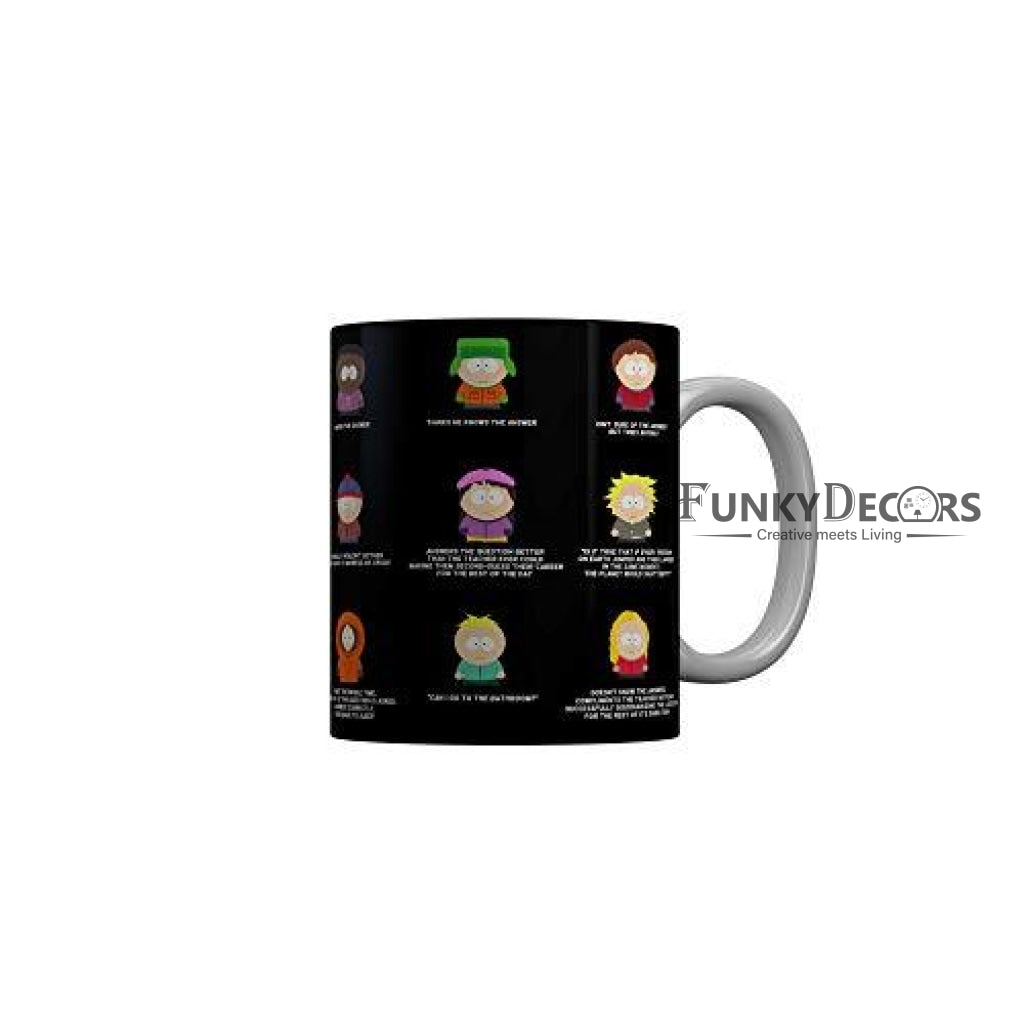 Funkydecors South Park Cartoon Ceramic Mug 350 Ml Multicolor Mugs
