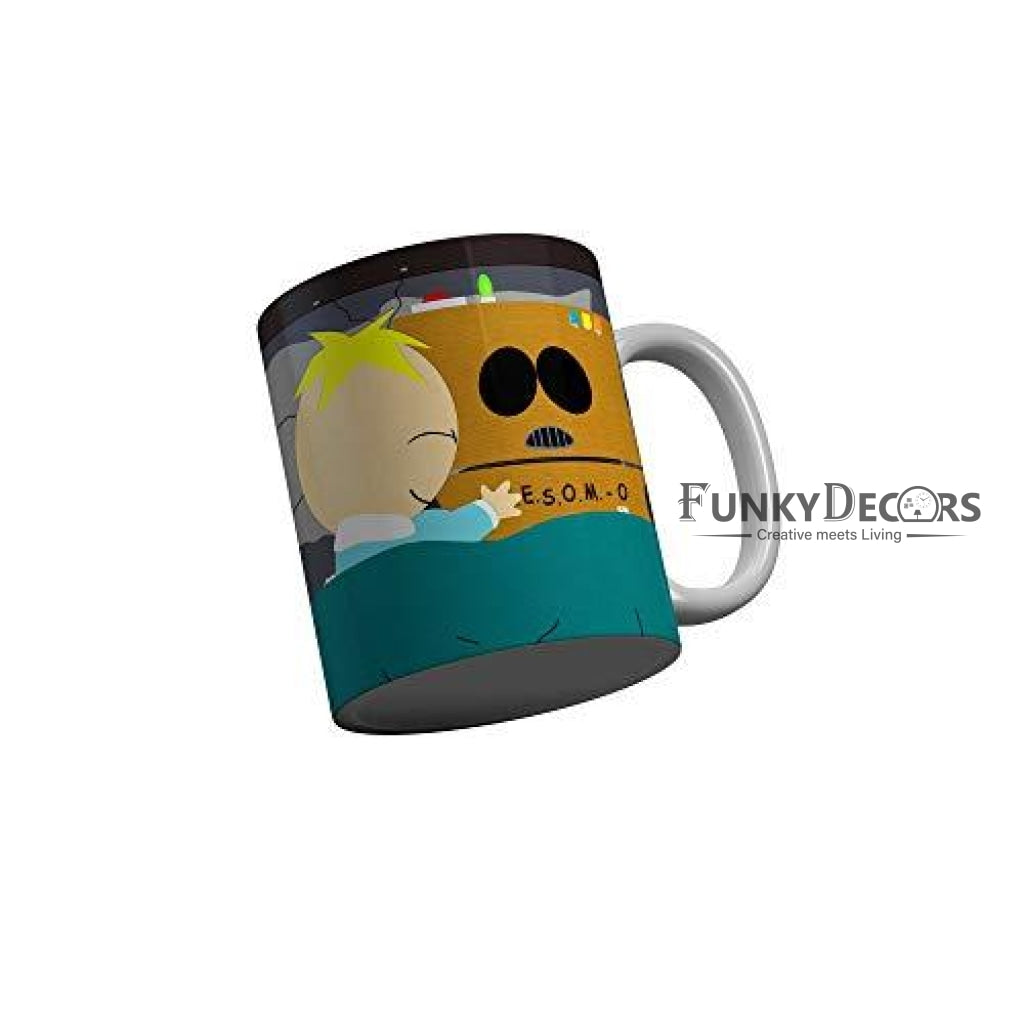 Funkydecors South Park Cartoon Ceramic Mug 350 Ml Multicolor Mugs