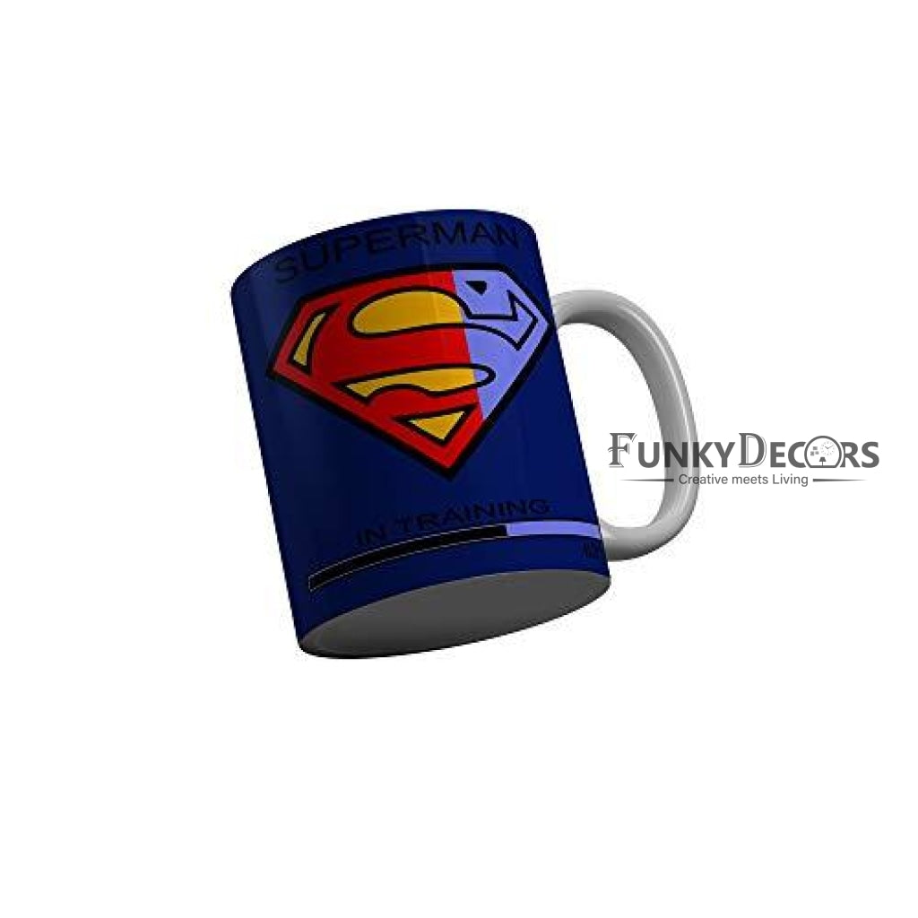 Funkydecors Superman Blue Quotes Ceramic Coffee Mug 350 Ml Mugs