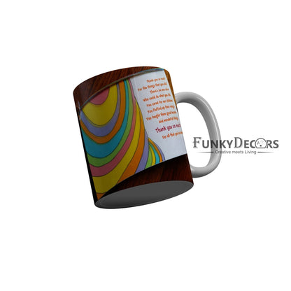 FunkyDecors Teachers Day Thank You Teacher World Greatest Teacher Gift for Teacher for Mentor Ceramic Coffee Mug