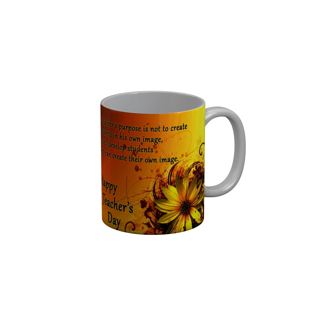FunkyDecors Teachers Day Thank You Teacher World Greatest Teacher Gift for Teacher for Mentor Ceramic Coffee Mug