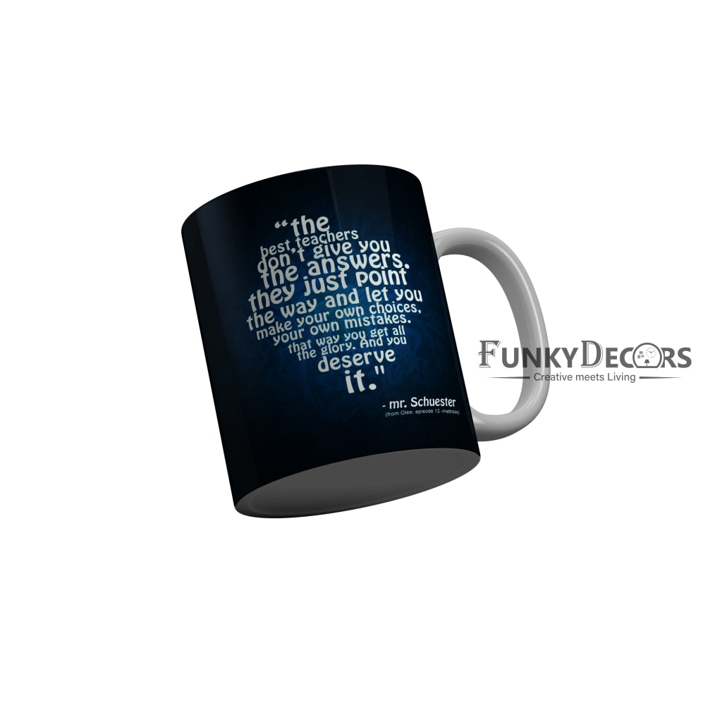 FunkyDecors Teachers Day Thank You Teacher World Greatest Teacher Gift for Teacher for Mentor Ceramic Coffee Mug