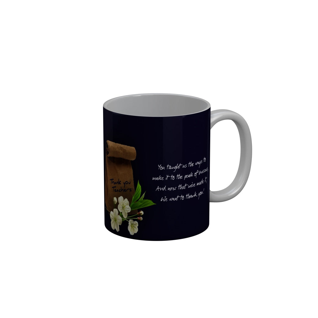 FunkyDecors Teachers Day Thank You Teacher World Greatest Teacher Gift for Teacher for Mentor Ceramic Coffee Mug