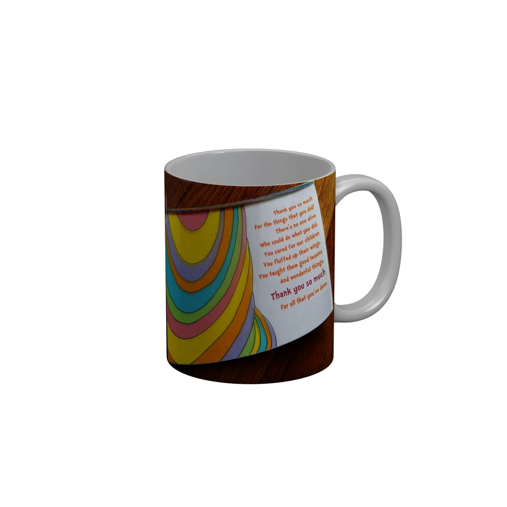 FunkyDecors Teachers Day Thank You Teacher World Greatest Teacher Gift for Teacher for Mentor Ceramic Coffee Mug