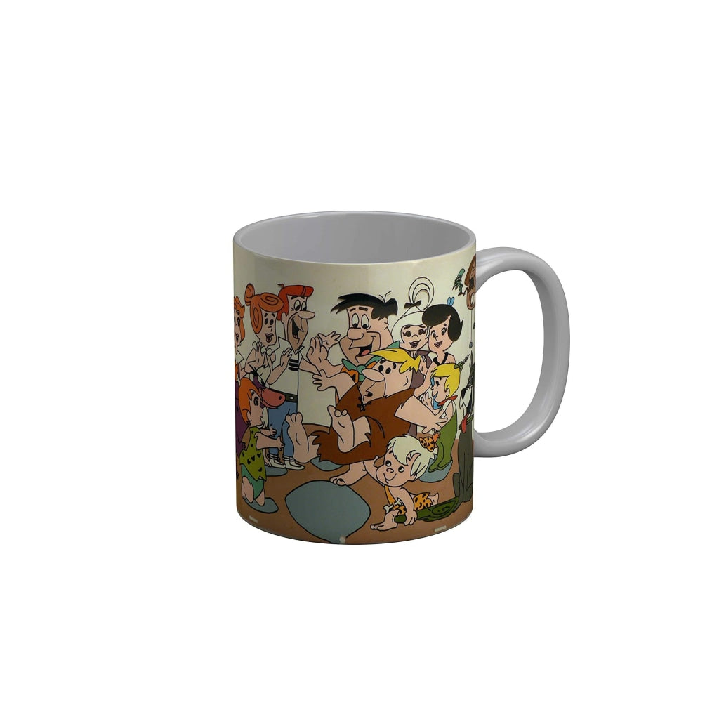 Funkydecors The Flintstones Cartoon Ceramic Mug 350 Ml Multicolor Mugs