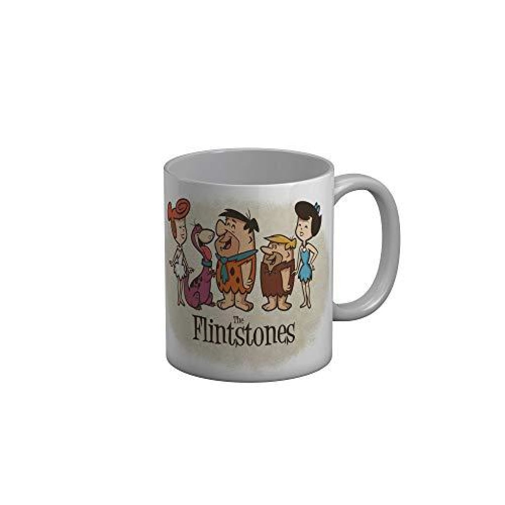 Funkydecors The Flintstones Cartoon Ceramic Mug 350 Ml Multicolor Mugs