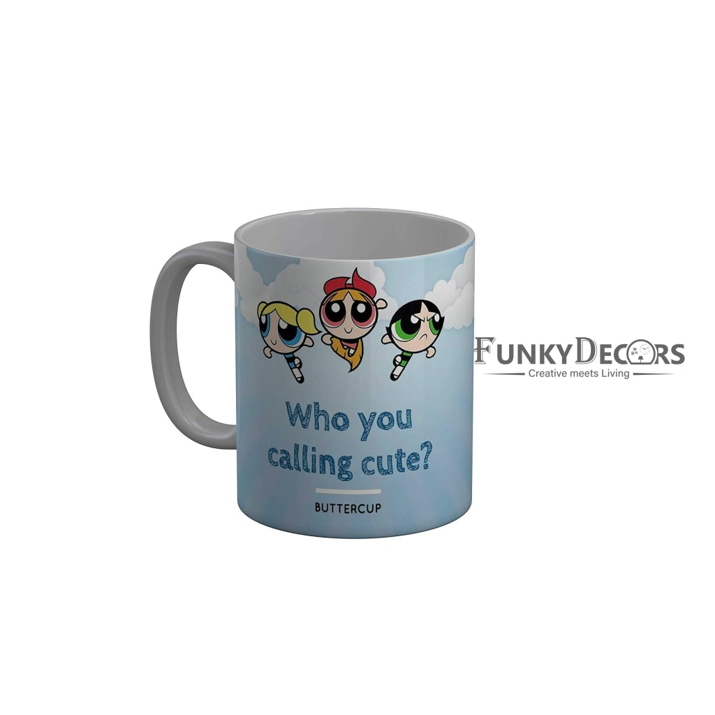 Funkydecors The Powerpuff Girls Cartoon Ceramic Mug 350 Ml Multicolor Mugs