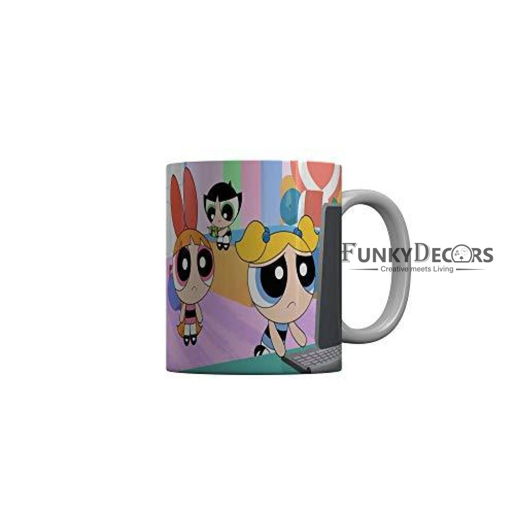 Funkydecors The Powerpuff Girls Cartoon Ceramic Mug 350 Ml Multicolor Mugs