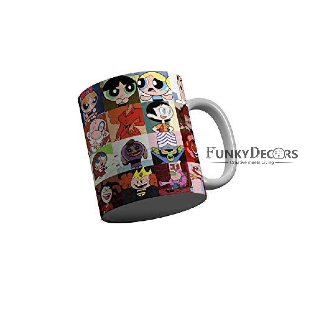 Funkydecors The Powerpuff Girls Cartoon Ceramic Mug 350 Ml Multicolor Mugs