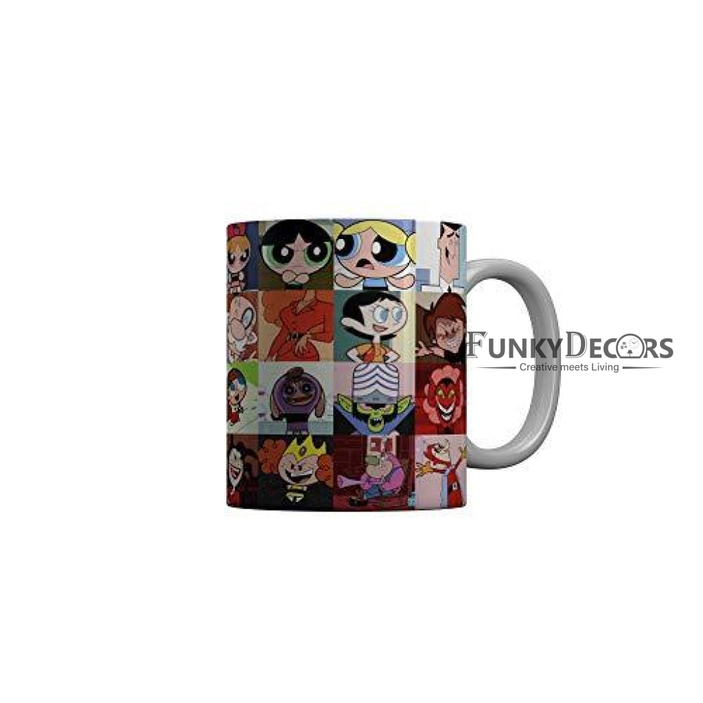 Funkydecors The Powerpuff Girls Cartoon Ceramic Mug 350 Ml Multicolor Mugs