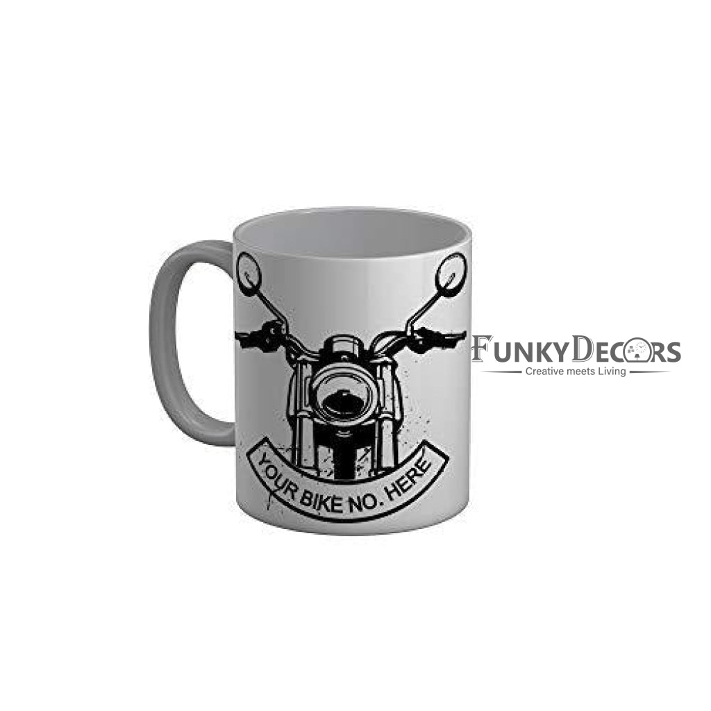 Funkydecors Your Bike White Ceramic Coffee Mug 350 Ml Mugs