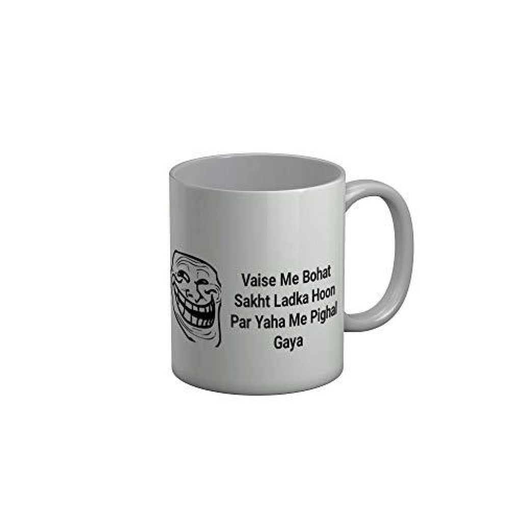 Funkydecors Zakir Khan Standup Comedy Funny Quotes Ceramic Mug 350 Ml Multicolor Mugs