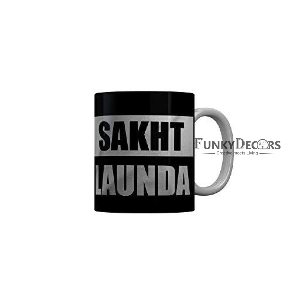 Funkydecors Zakir Khan Standup Comedy Funny Quotes Ceramic Mug 350 Ml Multicolor Mugs