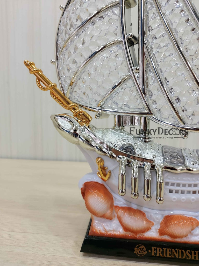 FunkyDecors Elegant Design Table Lamp With Compass Shape Alarm Clock For Christmas Anniversary