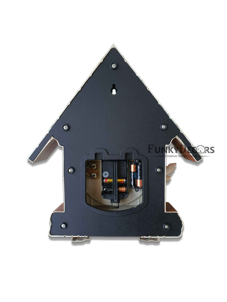 Funkytradition Hanging Brown Cuckoo Wall Clock For Home Office Decor And Gifts 70 Cm Tall-