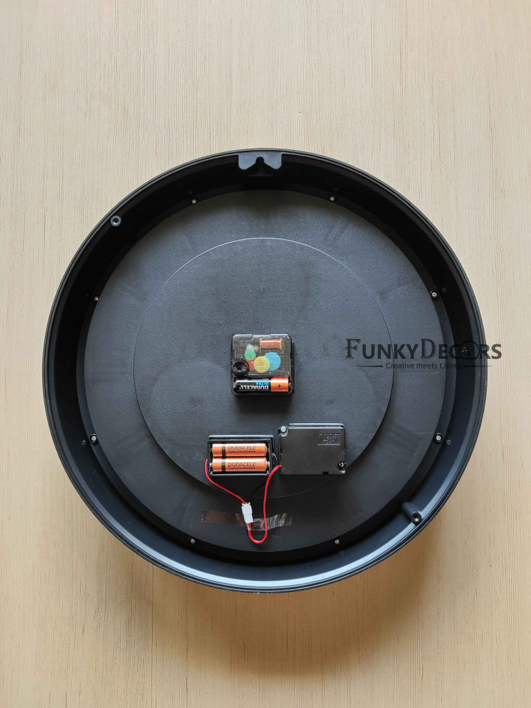 Funkytradition The Timeless Wheel Of Age Moving Gear Wall Clock Chronograph Working Watch 42 Cm Tall