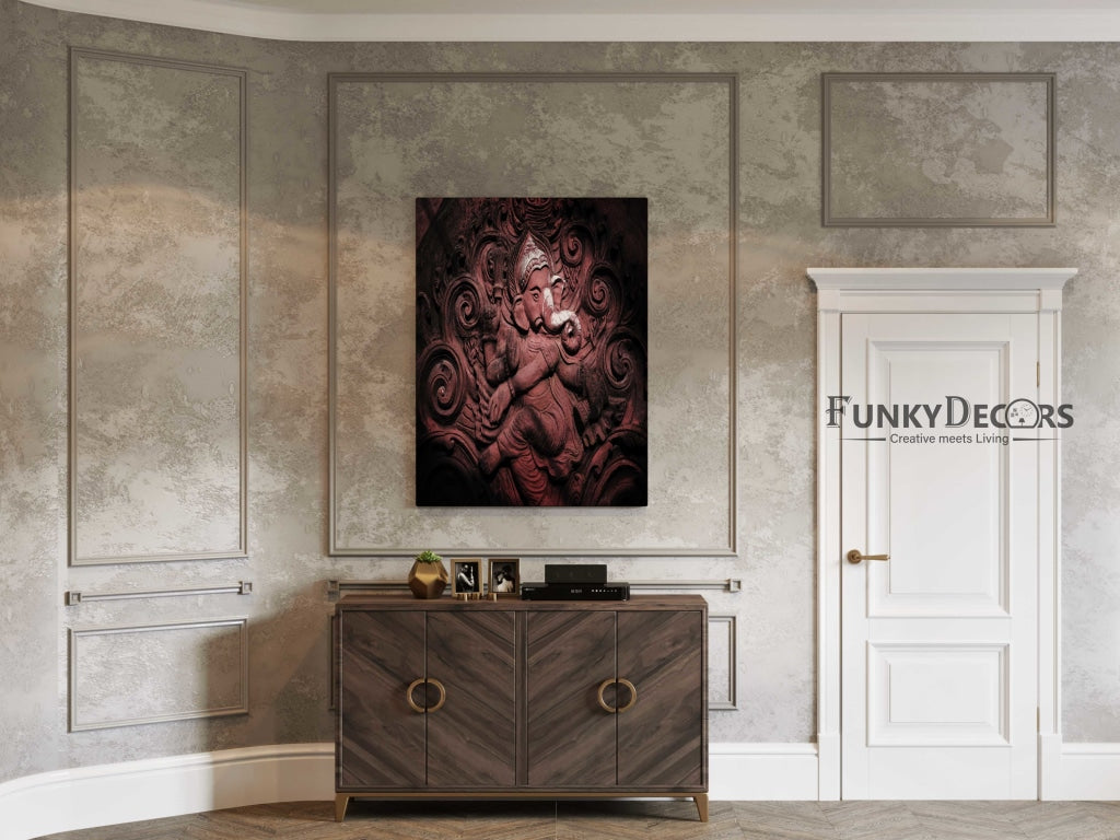 Ganesha - Spiritual Art Frame For Wall Decor- Funkydecors Posters Prints & Visual Artwork