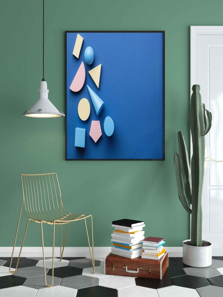Geometric Shape Variation Art Frame For Wall Decor- Funkydecors Xs / Black Posters Prints & Visual
