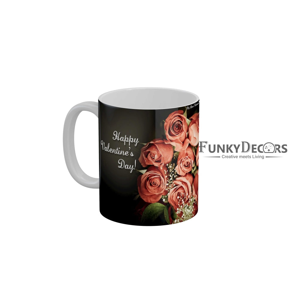 Happy Valentines Day Love and Friendship Quotes Ceramic Coffee Mug 350 ml-FunkyDecors