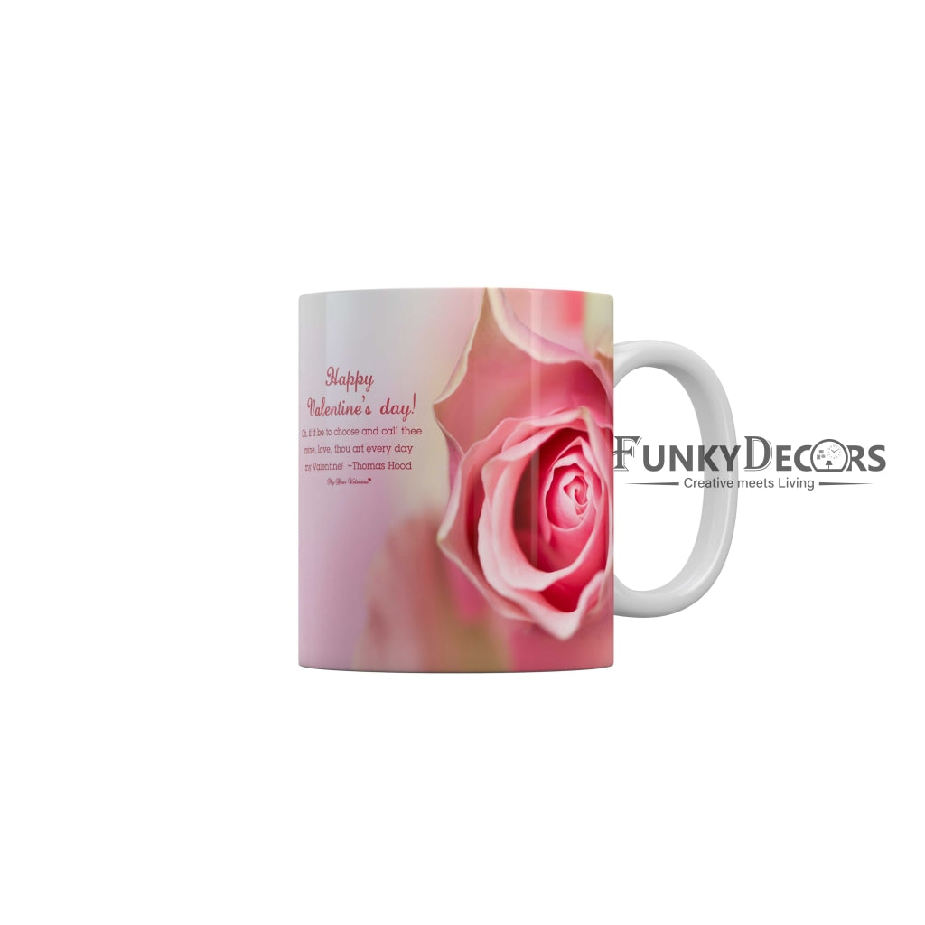 Happy Valentines Day Love and Friendship Quotes Ceramic Coffee Mug 350 ml-FunkyDecors