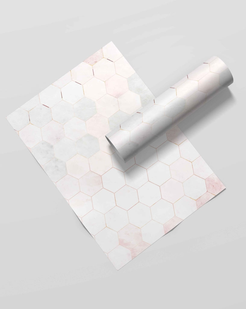 Hexagonal Grid Geometric Art Frame For Wall Decor- Funkydecors Xs / Roll Posters Prints & Visual